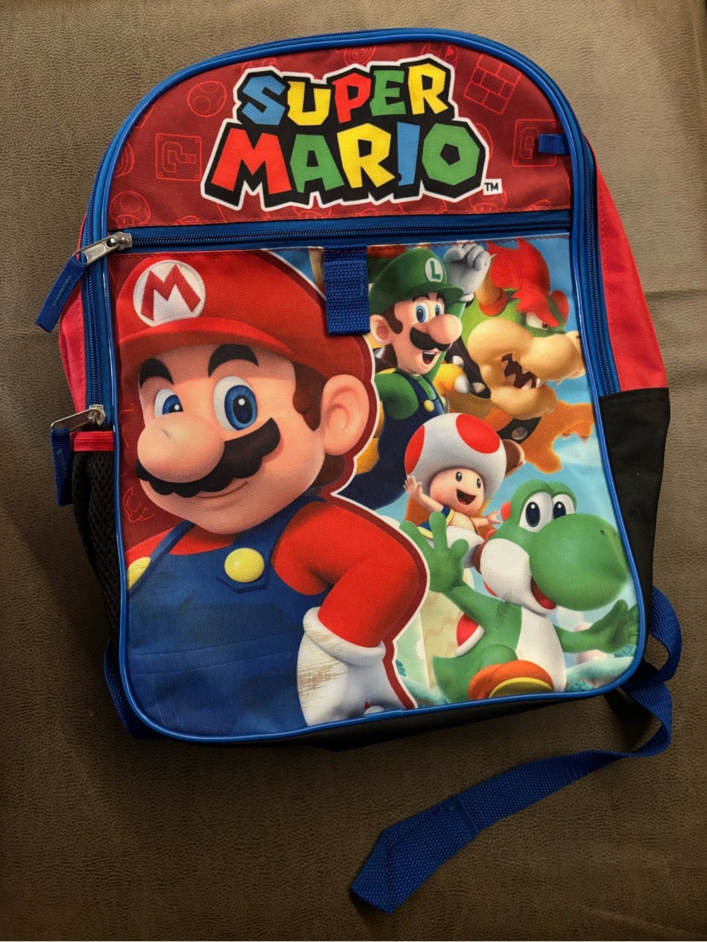 Super Mario Kids Backpack - Red & Blue
